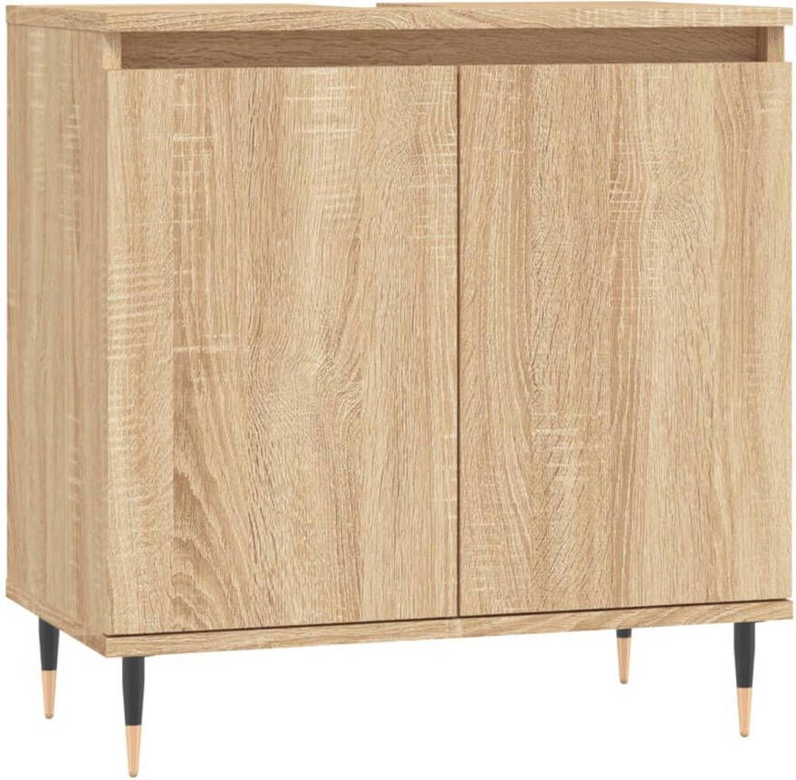 VidaXL Badkamerkast 58x33x60 cm bewerkt hout sonoma eikenkleurig