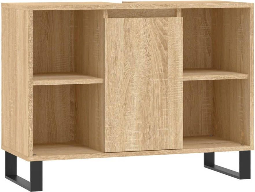 VidaXL Badkamerkast 80x33x60 cm bewerkt hout sonoma eikenkleurig