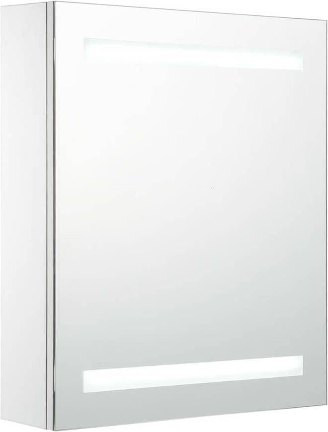 VidaXL Badkamerkast met spiegel en LED 50x13 5x60 cm