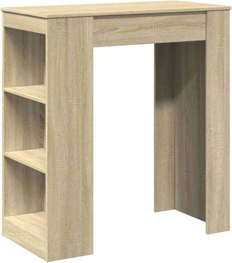 VidaXL Bartafel met rekken 95x47x103 5 cm hout sonoma eikenkleur