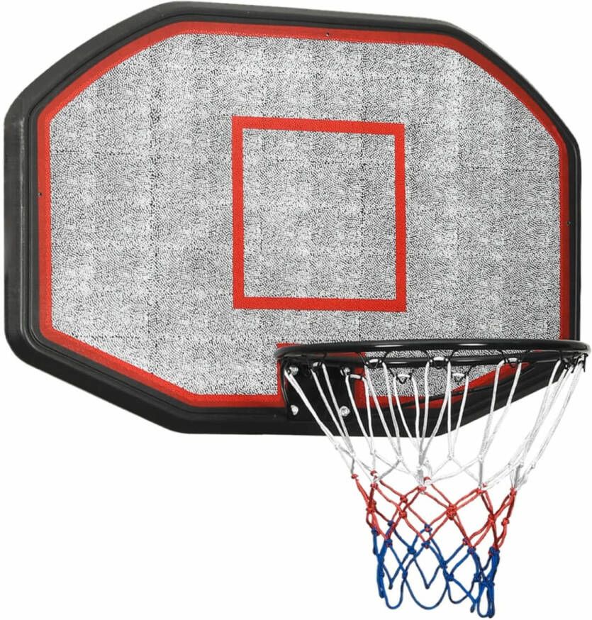 VidaXL Basketbalbord 109x71x3 cm polyetheen zwart
