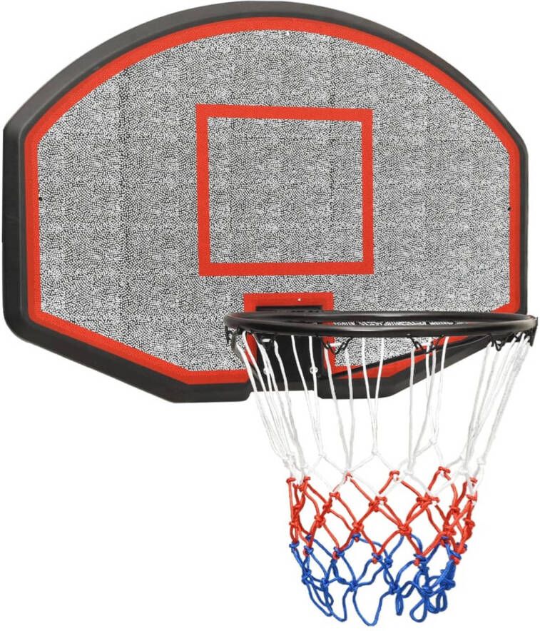 VidaXL Basketbalbord 71x45x2 cm polyetheen zwart