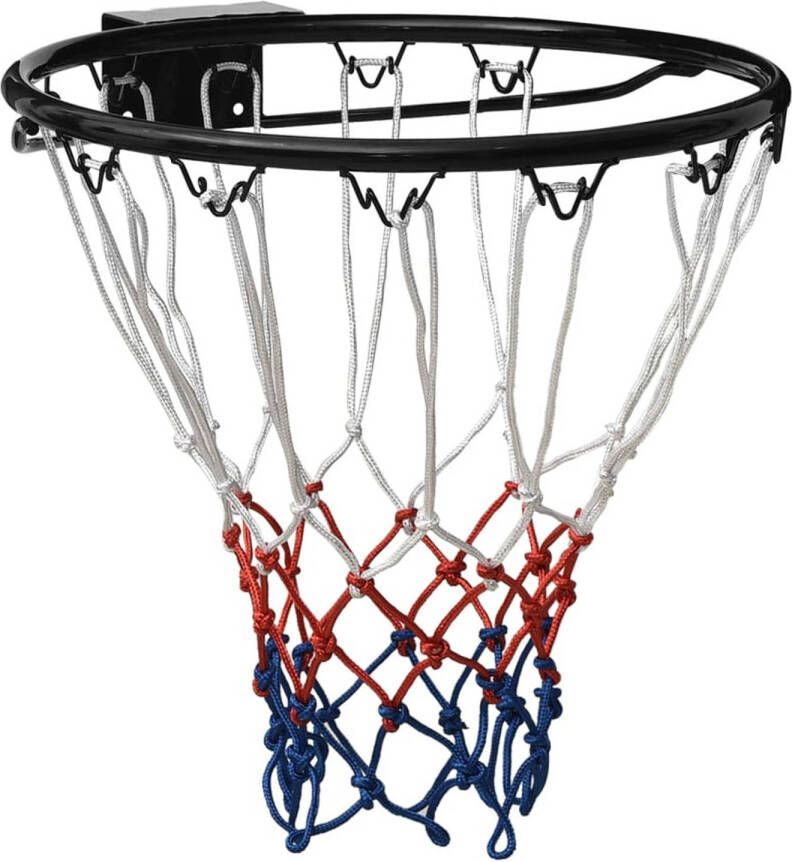 VidaXL Basketbalring 39 cm staal zwart