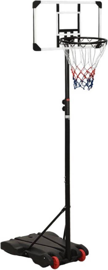 VidaXL Basketbalstandaard 216-250 cm polycarbonaat transparant