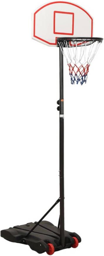 VidaXL Basketbalstandaard 216-250 cm polyetheen wit