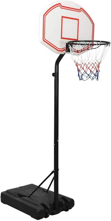 VidaXL Basketbalstandaard 237-307 cm polyetheen wit