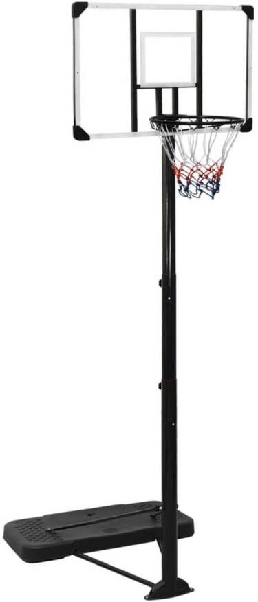 VidaXL Basketbalstandaard 256-361 cm polycarbonaat transparant