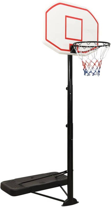 VidaXL Basketbalstandaard 258-363 cm polyetheen wit