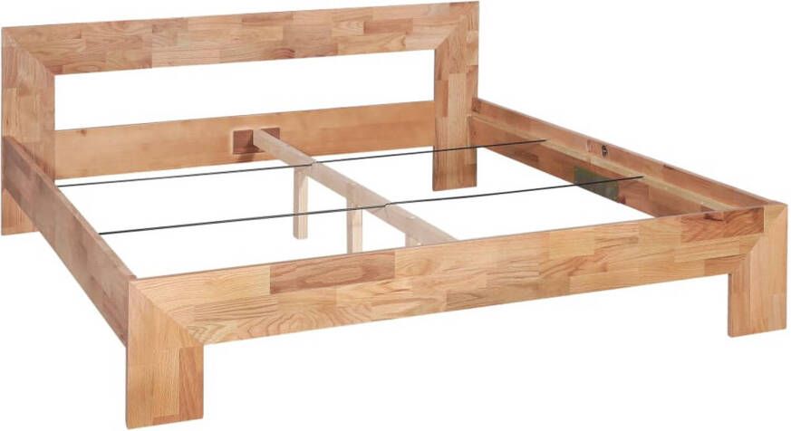 VidaXL Bedframe massief eikenhout 160x200 cm