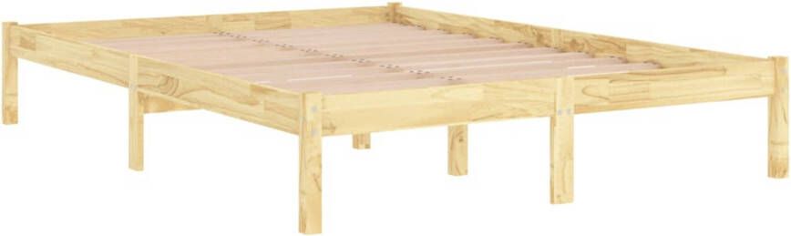 VidaXL Bedframe massief grenenhout 140x200 cm