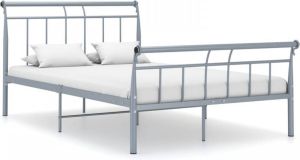 VidaXL Bedframe Metaal Grijs 120x200 Cm