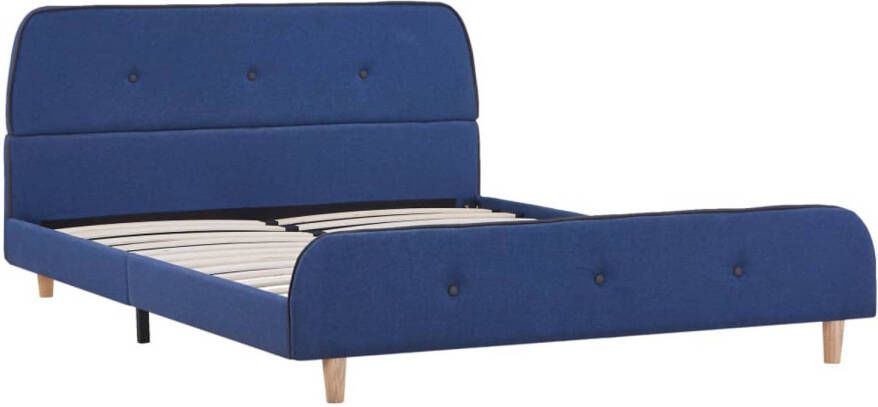 VidaXL Bedframe stof blauw 140x200 cm