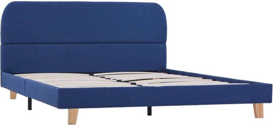 VidaXL Bedframe stof blauw 140x200 cm