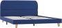 VidaXL -Bedframe-stof-blauw-140x200-cm - Thumbnail 2