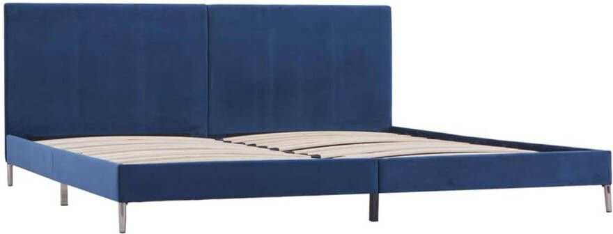 VidaXL Bedframe stof blauw 180x200 cm