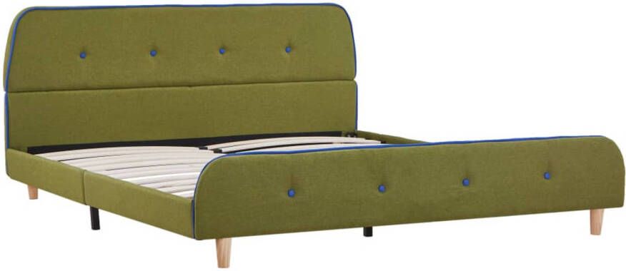 VidaXL -Bedframe-stof-groen-140x200-cm