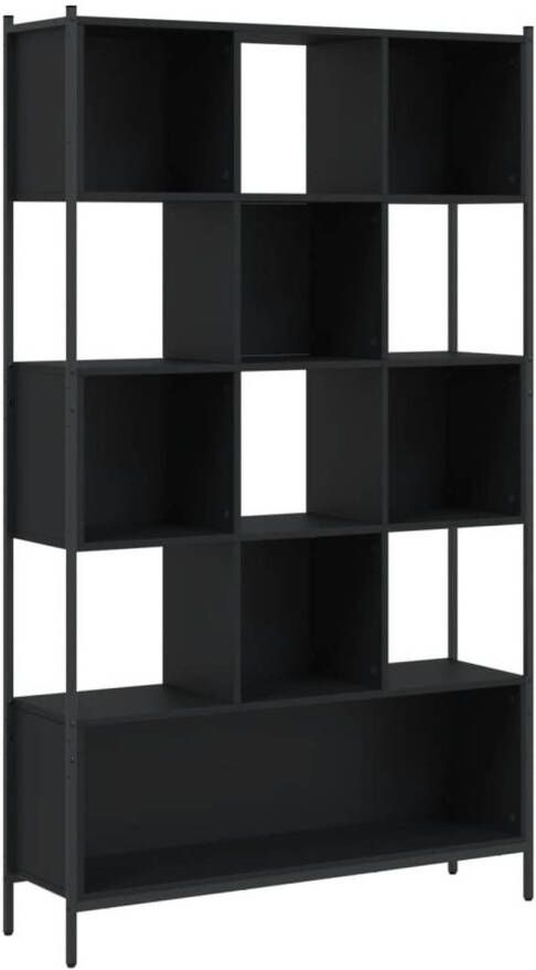 VidaXL Boekenkast 102x28x172 cm bewerkt hout zwart