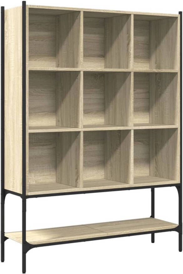 VidaXL Boekenkast 102x30x141 5 cm bewerkt hout sonoma eikenkleurig