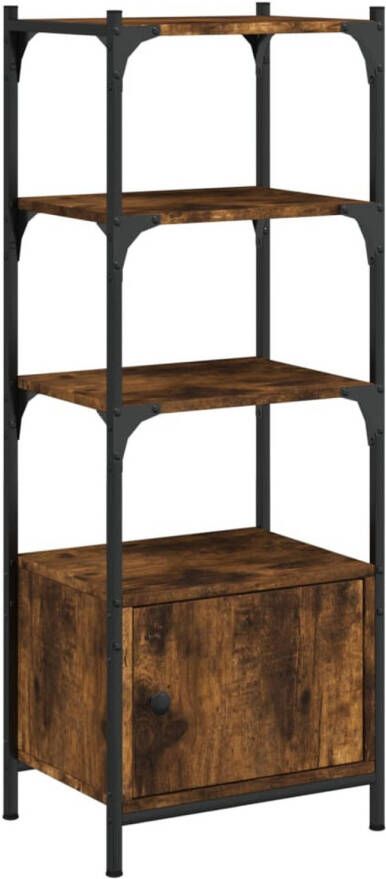 VidaXL Boekenkast 3-laags 41x30x109 5 cm bewerkt hout gerookt eiken