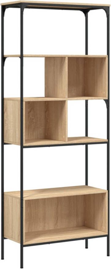 VidaXL Boekenkast 5-laags 76x33x188 5 cm bewerkt hout sonoma eiken