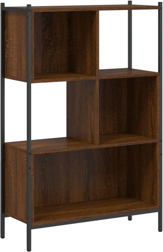 VidaXL Boekenkast 72x28x109 cm bewerkt hout bruin eikenkleur