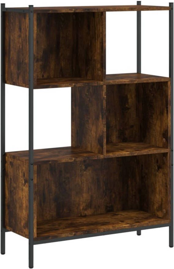 VidaXL Boekenkast 72x28x109 cm bewerkt hout gerookt eikenkleurig