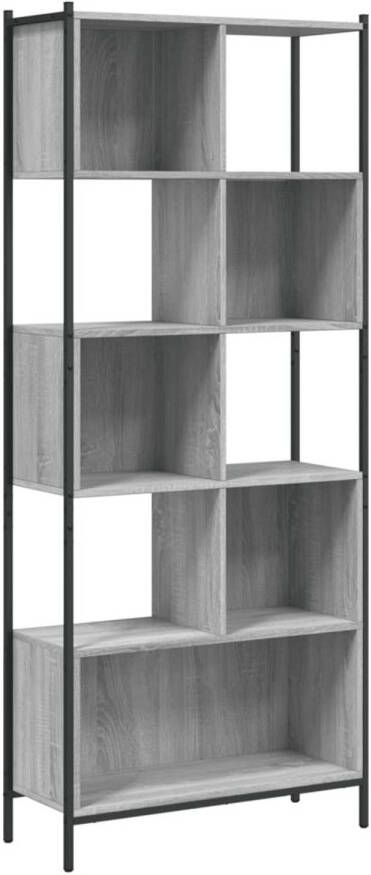 VidaXL Boekenkast 72x28x172 cm bewerkt hout grijs sonoma eikenkleurig