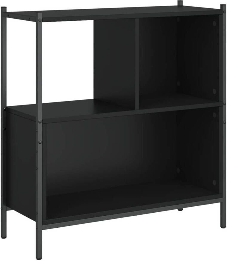 VidaXL Boekenkast 72x28x77 5 cm bewerkt hout zwart