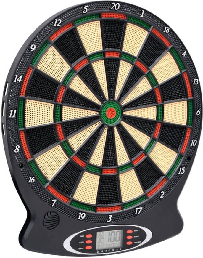 VidaXL Dartbord elektrisch met darts polypropeen zwart