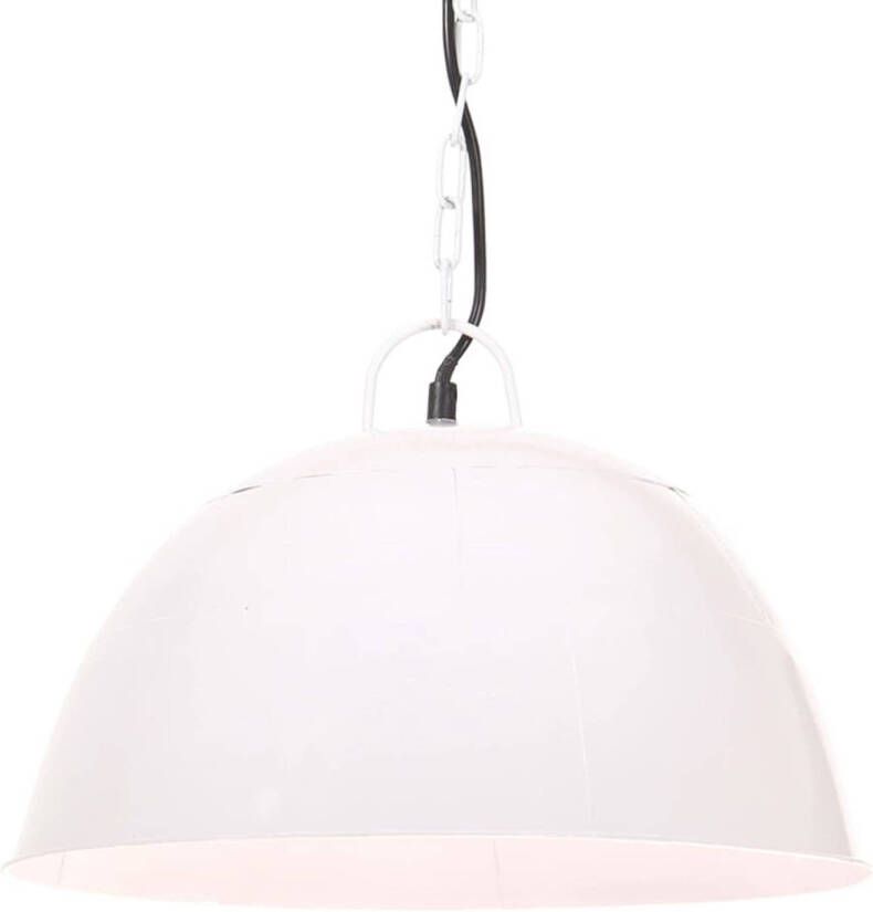 VidaXL Hanglamp industrieel vintage rond 25 W E27 41 cm wit