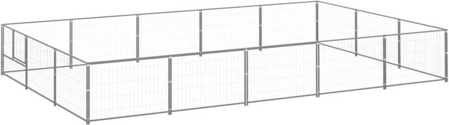 VIDAXL Hondenkennel Zilver 500 X 300 X 70 Cm Puppyverblijf