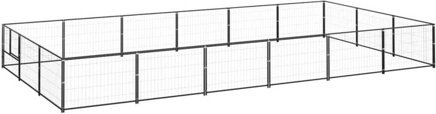 VIDAXL Hondenkennel Zwart 600 X 300 X 70 Cm Puppyverblijf