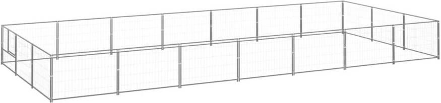 VIDAXL Hondenkennel Zilver 700 X 300 X 70 Cm Puppyverblijf