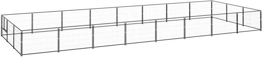 VIDAXL Hondenkennel Zwart 800 X 300 X 70 Cm Puppyverblijf