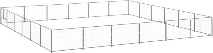 VIDAXL Hondenkennel Zilver 600 X 600 X 70 Cm Puppyverblijf