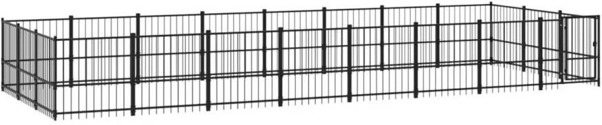 VIDAXL Hondenkennel Zwart 776 X 291 X 100 Cm Kennel