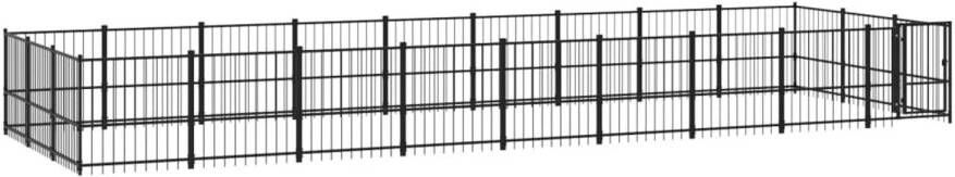 VIDAXL Hondenkennel Zwart 873 X 291 X 100 Cm Kennel