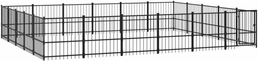 VIDAXL Hondenkennel Zwart 582 X 485 X 100 Cm Kennel