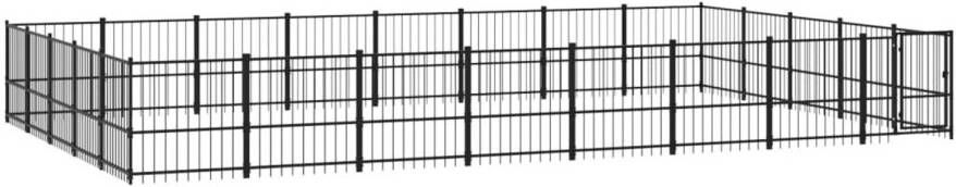 VIDAXL Hondenkennel Zwart 776 X 485 X 100 Cm Kennel