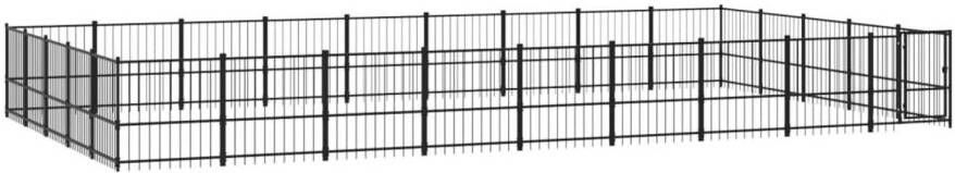 VIDAXL Hondenkennel Zwart 873 X 485 X 100 Cm Kennel