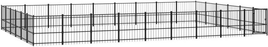 VIDAXL Hondenkennel Zwart 873 X 582 X 100 Cm Kennel