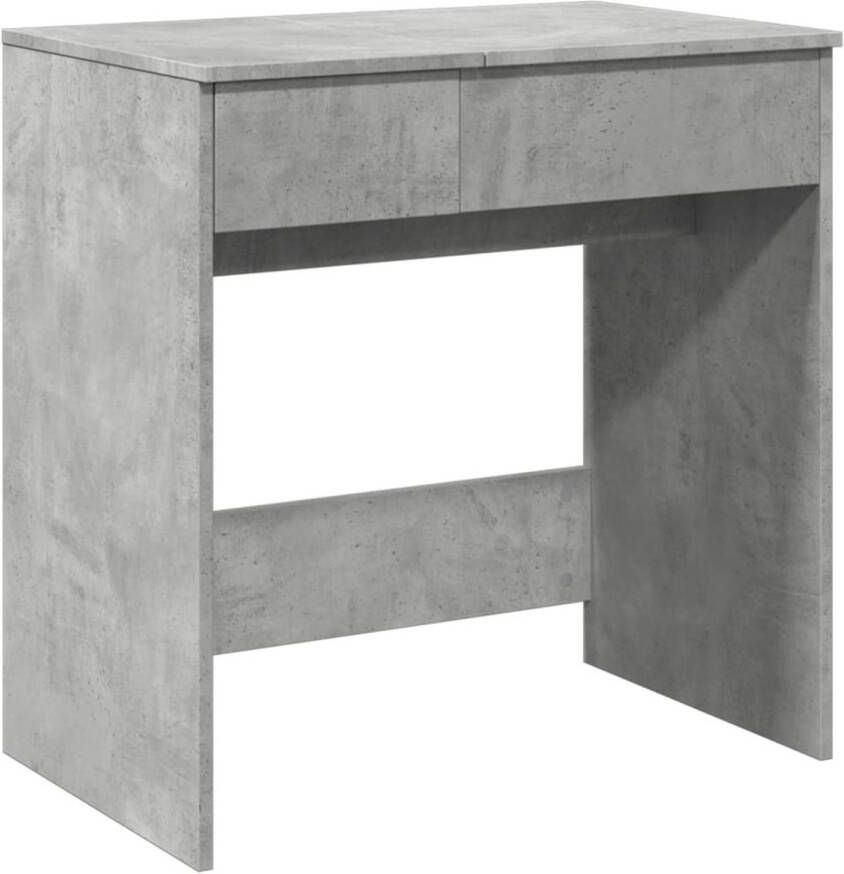 VidaXL Kaptafel met spiegel 73x46 5x120 cm betongrijs