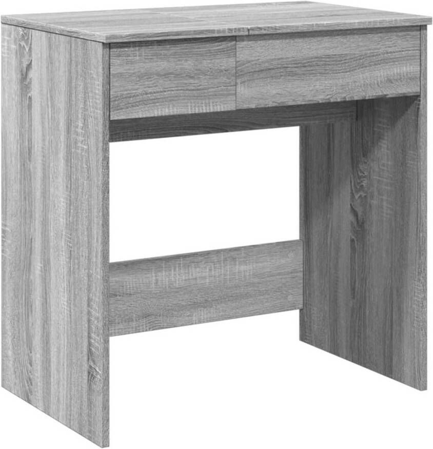 VidaXL Kaptafel met spiegel 73x46 5x120 cm grijs sonoma