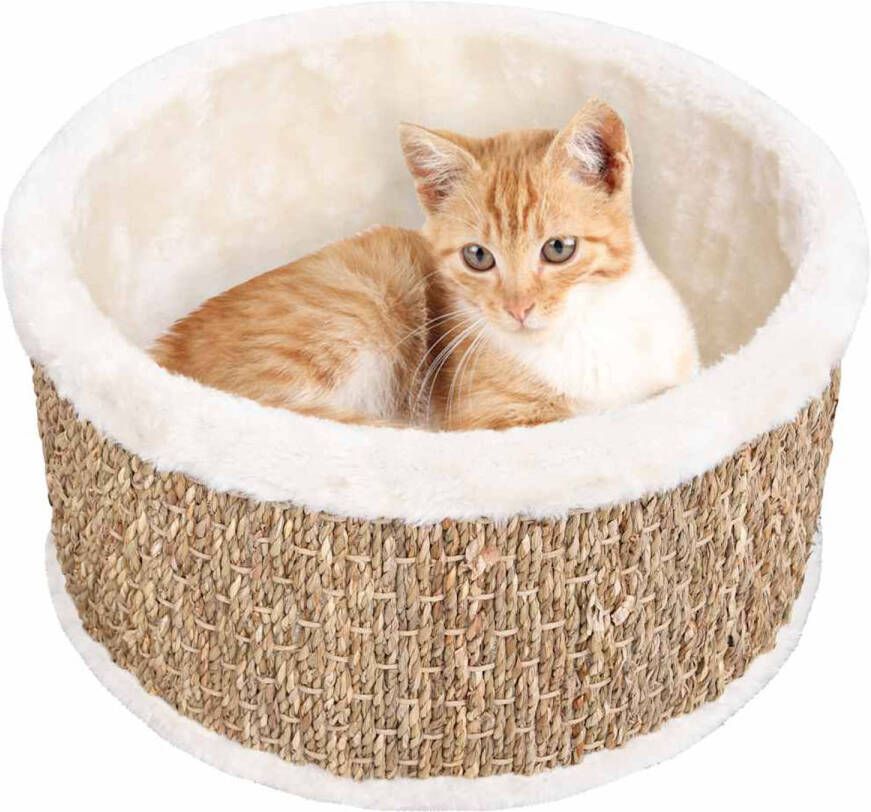 VidaXL Kattenmand rond 36 cm zeegras