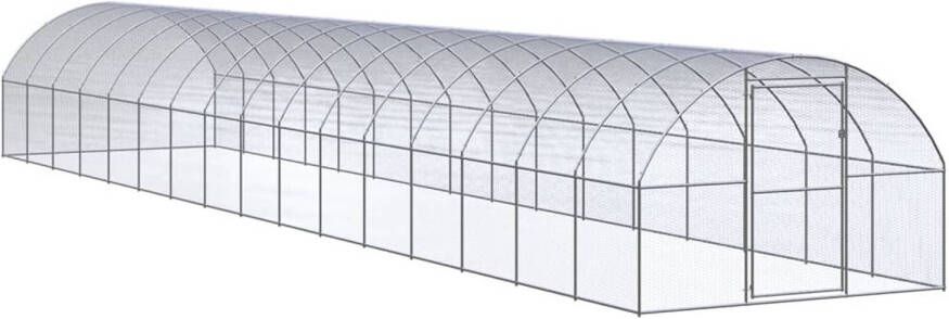 VidaXL Kippenren 3x16x2 m gegalvaniseerd staal