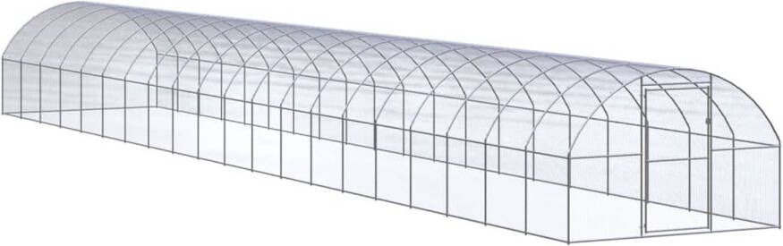 VidaXL Kippenren 3x20x2 m gegalvaniseerd staal