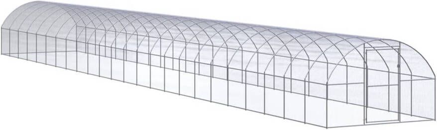 VidaXL Kippenren 3x24x2 m gegalvaniseerd staal