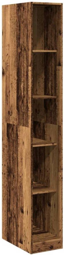 VidaXL Kledingkast 30x50x200 cm bewerkt hout oud hout