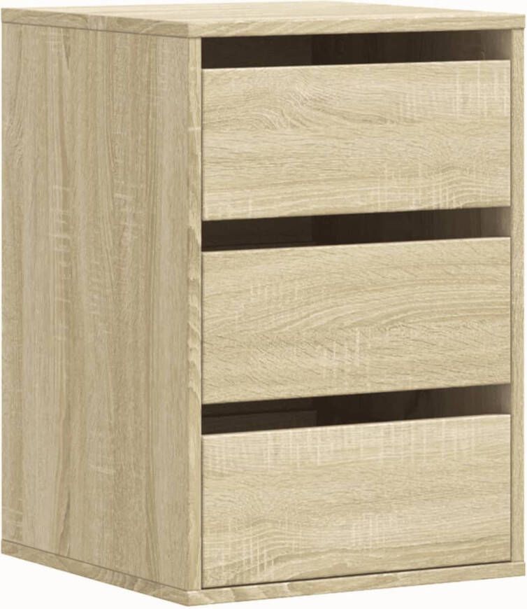 VidaXL Ladekast 40x41x58 cm bewerkt hout sonoma eikenkleurig