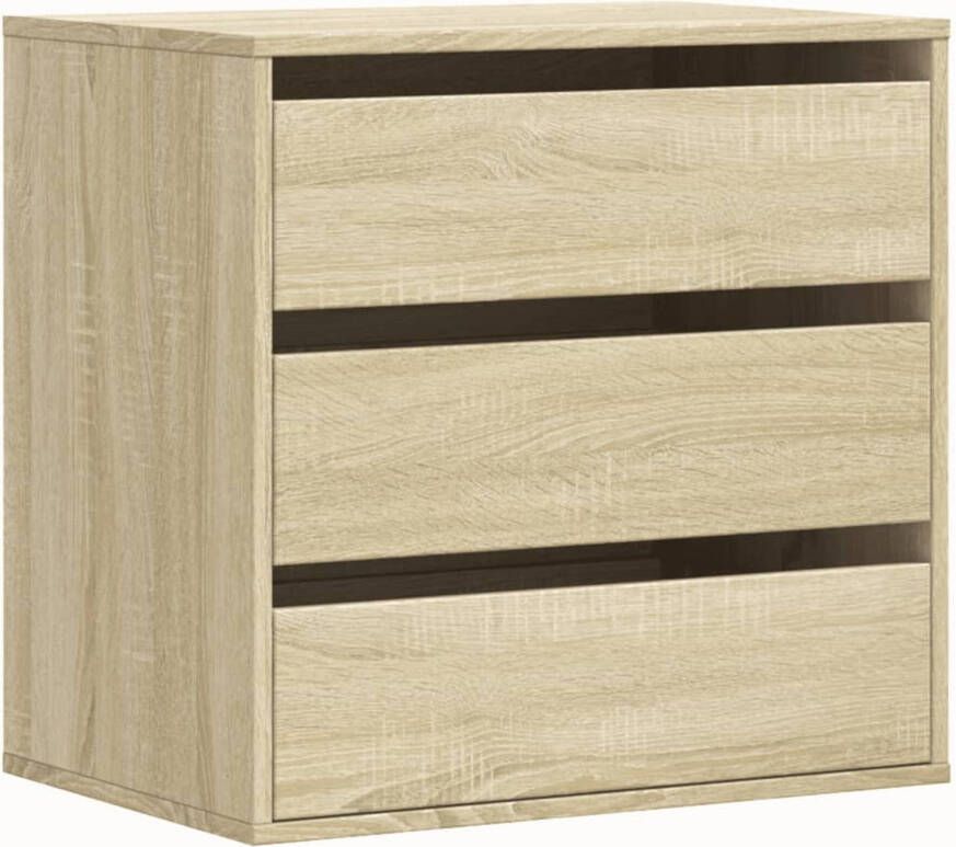 VidaXL Ladekast 60x41x58 cm bewerkt hout sonoma eikenkleurig